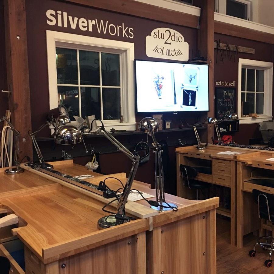 Studio 2 with new benches installed