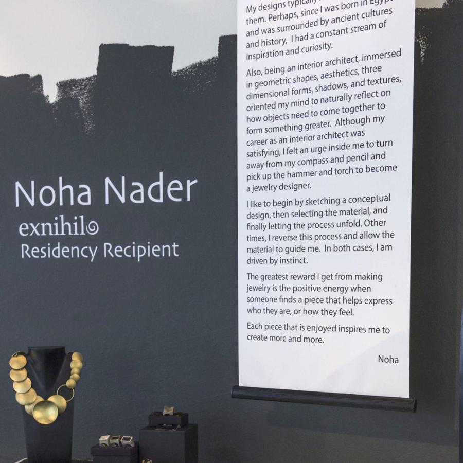Noha's work below artist statement