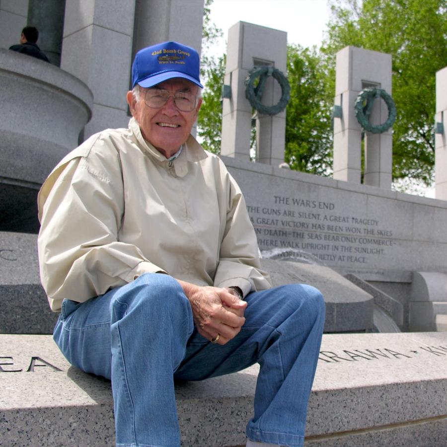 George Callihan at World War II Memorial