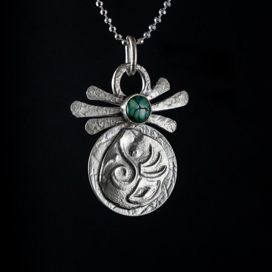 Sterling Silver pendant with turquoise stone