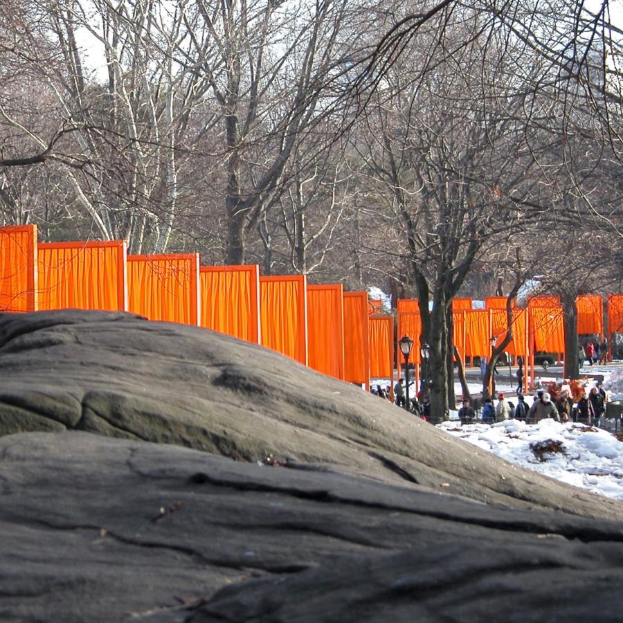Christo’s Gates art installation in Central Park.