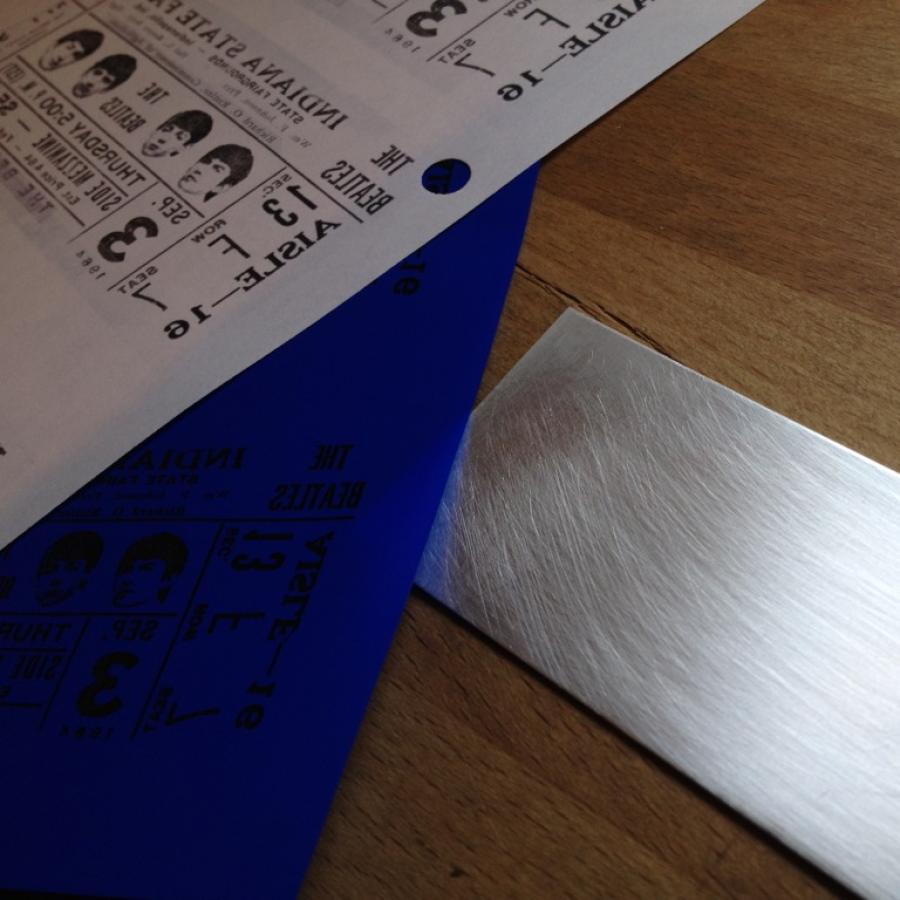 Sterling silver sheet with photo transfer material