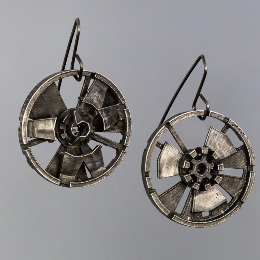 Geometric Silver earrings