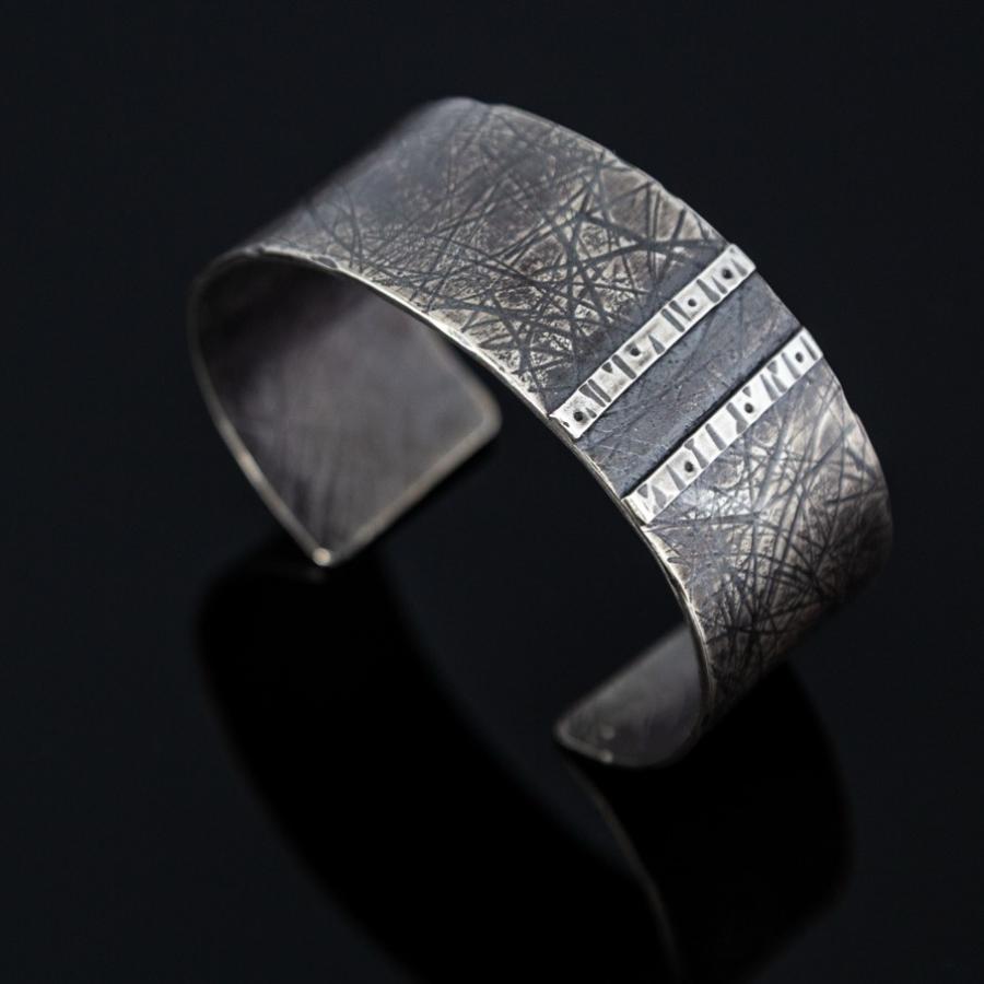 Silver cuff bracelet
