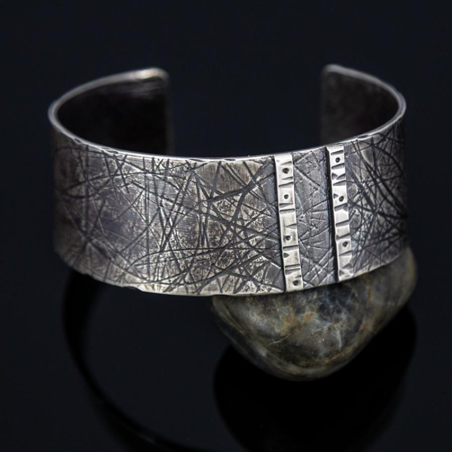 Silver cuff bracelet