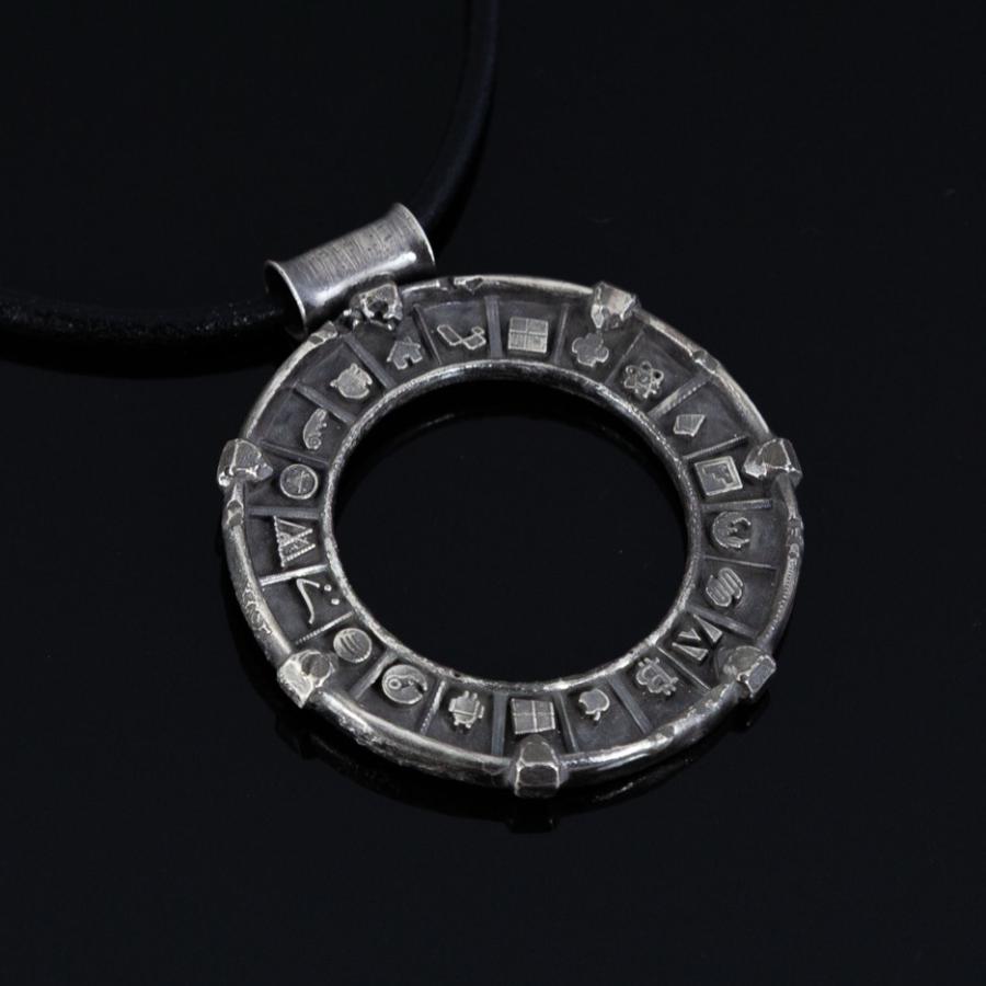 Silver pendant with icons