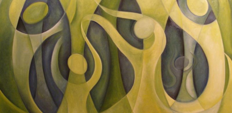 My painting that inspired the pendant