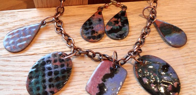 Copper enameling workshop at SilverWorks