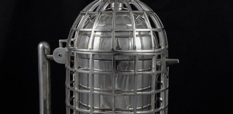 Finished caged teapot