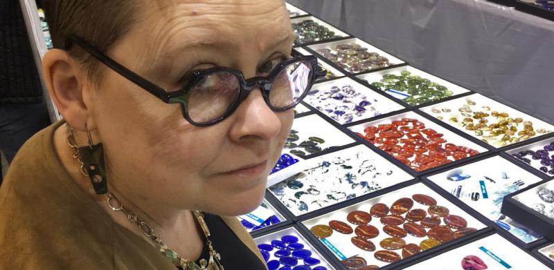 Blair by displays of various stones