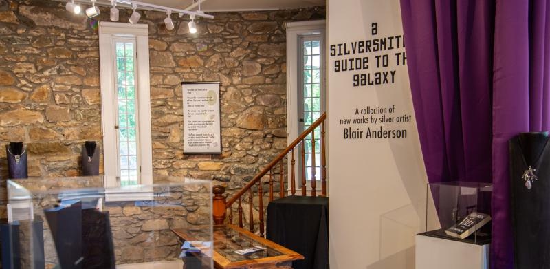 Art installation titled "A Silversmith's Guide to the Galaxy"