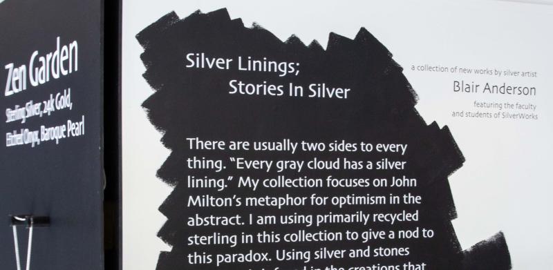 Title wall of an art installation