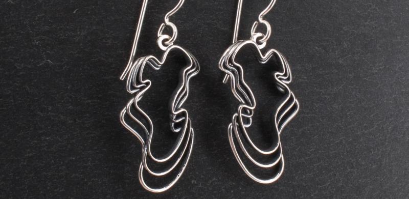 Silver earrings