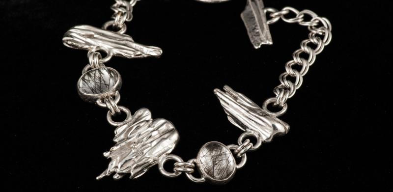 Unique silver bracelet