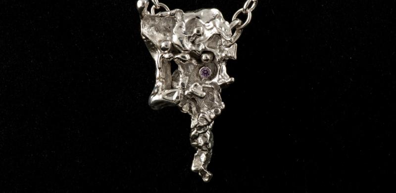 Unique silver pendant