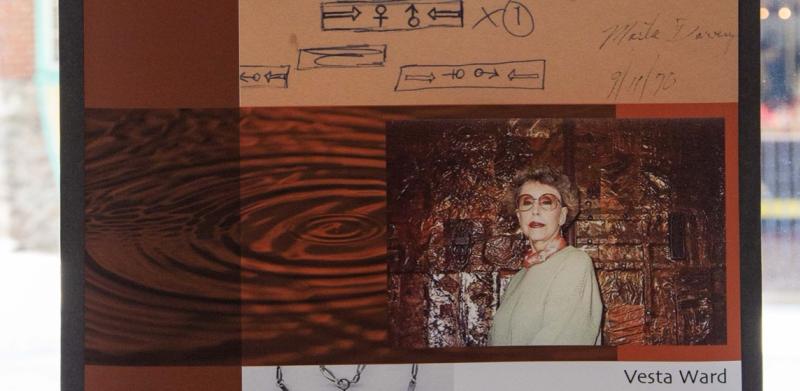 Display banner titled "Influences" featuring portraits of artists and descriptions of their work.