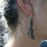 Kaila wearing her keum boo earrings 
