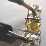 Pen-plating in process
