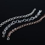 Silver and copper bracelets