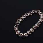 Silver and copper bracelet