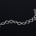 A silver bracelet